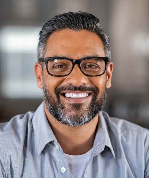 man smiling